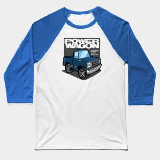 Medium Blue Metallic - Power Wagon (1980) Baseball T-Shirt